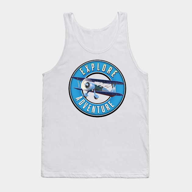 bi plane explore adventure Tank Top by nickemporium1